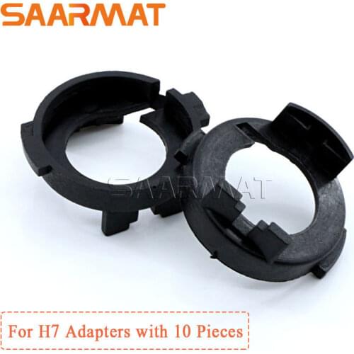10Pcs H7 LED Headlight Bulbs Holder Adapter base For Kia Rio 2017 K3 2013~2016 New Carens S8 SONATA Hyundai MISTRA