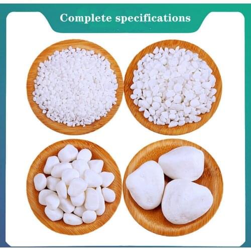 100g white natural gravel outdoor decorations rocks for garden gardening decorative stone Home Decor Fish tank bottom sand