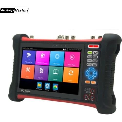 8MP CCTV tester Monitor TVI CVI AHD SDI CVBS H.265 Camera tester with HDMI,TDR,Cable tracer,Multimeter IP Analog Camera testerX7