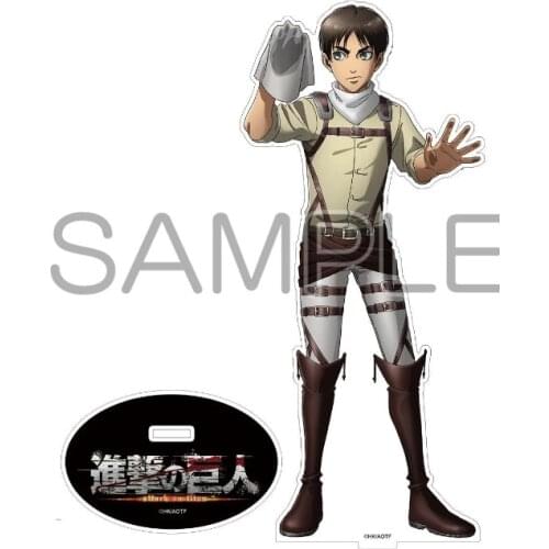Anime Attack on Titan Eren Jager Rival Ackerman Erwin Smith Cleaning Series Acrylic Stand Figure Display Model Plate Decor Gift