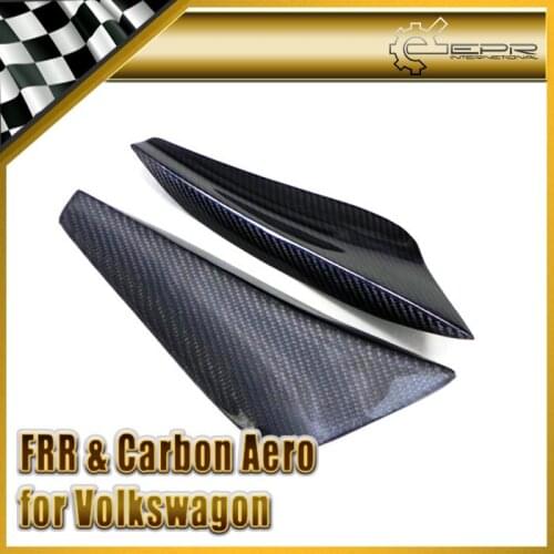 Car Styling For VW Scirocco Carbon Fiber Front Bumper Canards 2pcs