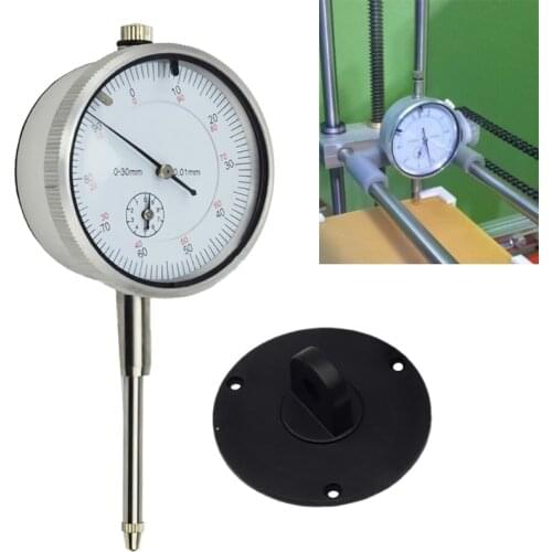 0-30mm/0.01mm Dial Indicator Gauge Meter with Lug Back Precise Measure Instrument Dial Gauge Micrometer Tool