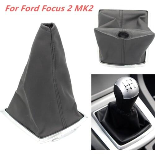 For Ford Focus 2 MK2 2005 2006 2007 2008 2009 2010 2011 Car Gear Shift Boot Cover Gaiter Collars Accessory