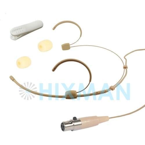 HIXMAN 4020-AK Omni Headset Head-Mounted Headworn condenser Microphone For AKG SAMSON Audix Wireless Transmitter system TA3F
