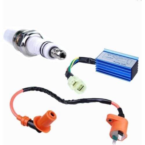 Performance Racing Cdi+ignition Coil+spark Plug Gy6 50/125/150cc Scooter Atv