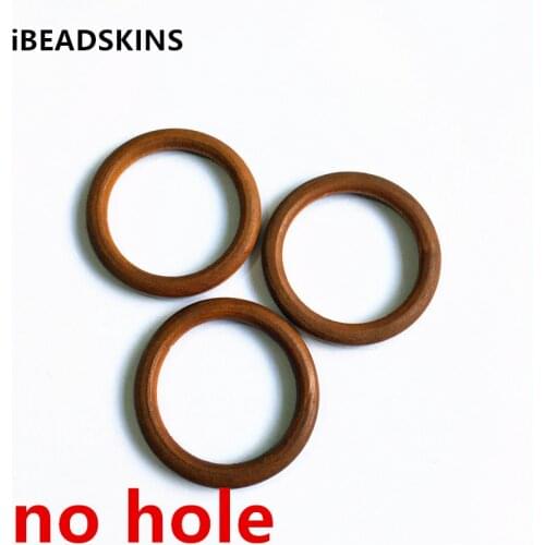 New arrival! 44mm (inner diameter:34mm) 100pcs/lot brown color rings-shape Wood beads for jewelry DIY making( desgin as shown)