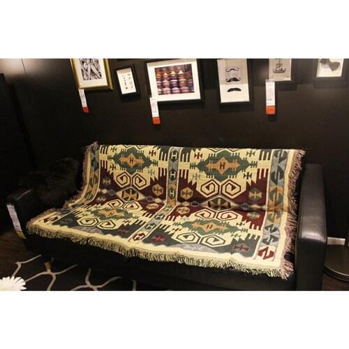 Leisure blanket Nordic summer decoration single nap blanket sofa towel bay window cover blanket retro air conditioning Nordic