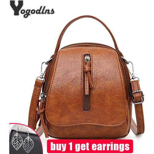 Casual Women Shoulder Bag Vintage Crossbody Bags High Quality Female Bag PU Leather Handbag Capacity Messenger Bags Tote Bag