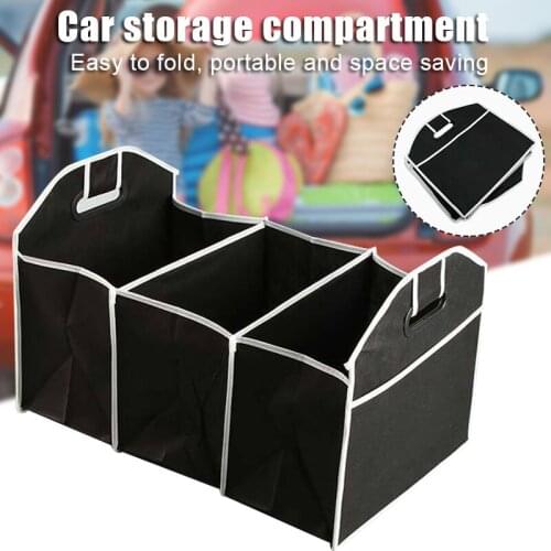 Trunk Organizer Collapsible Folding Caddy Car Truck Auto Storage Bin Bag 3 Fold Portable can CSV