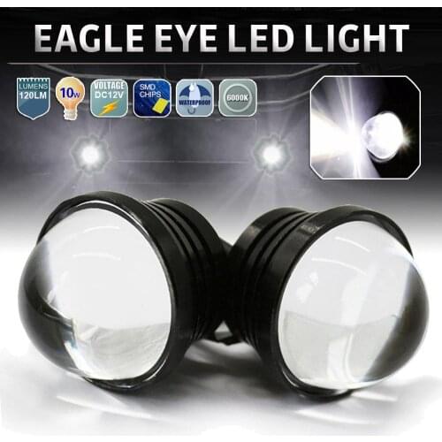 2pcs Eagle Eye LED Light 12V DRL Daytime Running Light Tail Lights Bulbs Backup Light DIY for Car Motor Motorcycle