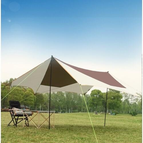 Outdoor Rainproof Canopy Enlarged Thickened Tent Outdoor Camping Shade Pergola Tent Large Gazebo Beach Picnic Sun Shelter