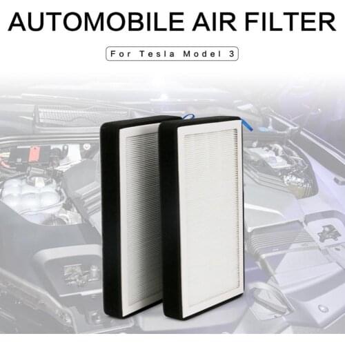 70% Dropshipping!!2Pcs HEPA A/C Air Filter Replacement Activated Carbon Air Conditioning Filter for Tesla Model 3 Y