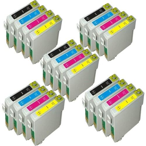 20 Compatible T0711-715 ink cartridge for Epson stylus SX200 SX205 SX209 SX210 SX400 SX405 SX405W SX410 SX510W SX110 SX105 SX100