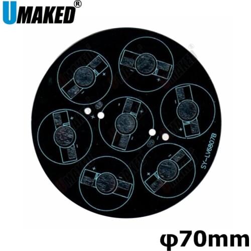 5W 6w 7w 70mm LED PCB , round shape aluminum plate base board, led panel board, DIY for floodlight