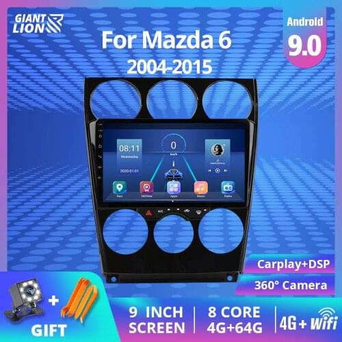 2din Android 9.0 Car Radio For Mazda 6 2004-2014 Car Multimedia Video Player Dvd Gps Navigation Auto Radio Stereo 2DIN Player