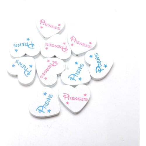 Natural Wooden beads Mix Heart Spacer Beads For Jewelry Making 21x25mm 20Pcs DIY 2020 new KL319