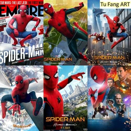 Spiderman Marvel Superhero Movie Canvas Painting Wall Art Prints Posters Room Decor Pictures for Bedroom Kids Home Decoration
