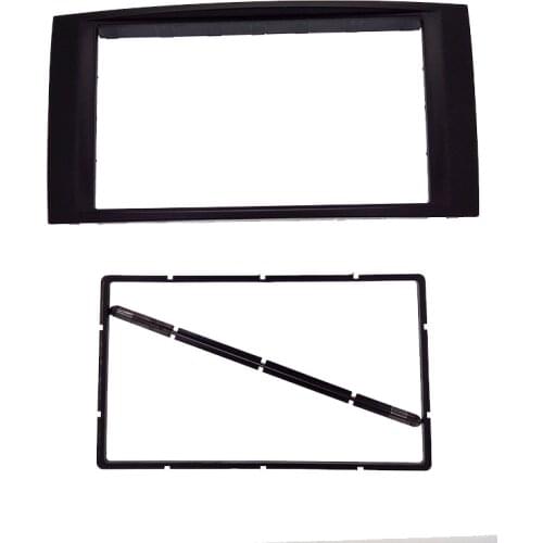 Double Din Fascia For Volkswag VW Touareg Multivan Transporter Radio DVD Stereo Panel Dash Mount Install Trim Kit Refit Frame