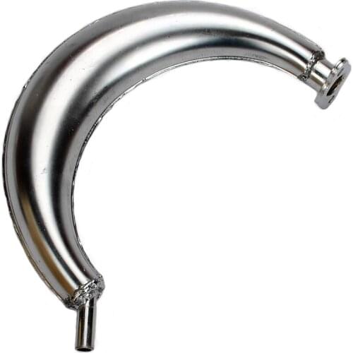 43-80CC bicycle 2-stroke modified engine, exhaust pipe silencer, banana shape