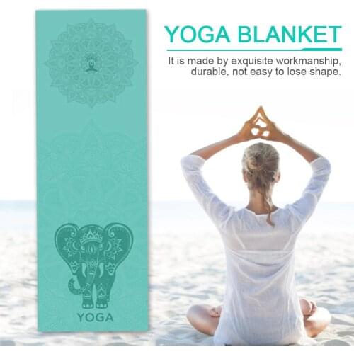 183*63cm Classic Mandola Yoga Towel Diamond Texture Non-slip Portable Travel Yoga Mat Towel Pilates Cover Fitness Yoga Blanket