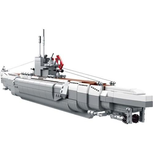 Military World War II 2 German Weapon Ship Submarine U48 Warship Building Blocks Kits Bricks Classic Model Kids Toys For Child