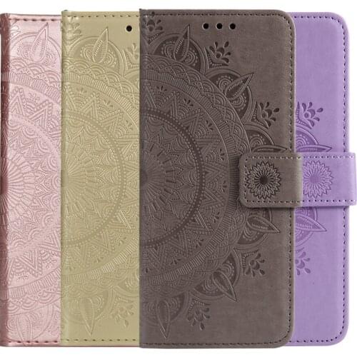 Embossed Totem Leather Flip Cover For Xiaomi Redmi Note 9S 8T 7 8 Pro 7A 8A K30 K20 Pro A3 Lite CC9 CC9E Wallet Case Card Holder