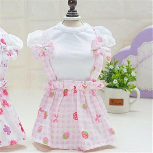 Summer Dog Dress Small Dog Clothes Cat Puppy Skirt Chihuahua Yorkshire Poodle Pomeranian Schnauzer Pet Clothing Outfit Costumes