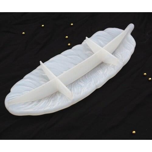 Angel Wing Tray Silicone Jewelry Resin Mold Large Feather Dishes Plate DIY Mold P82D