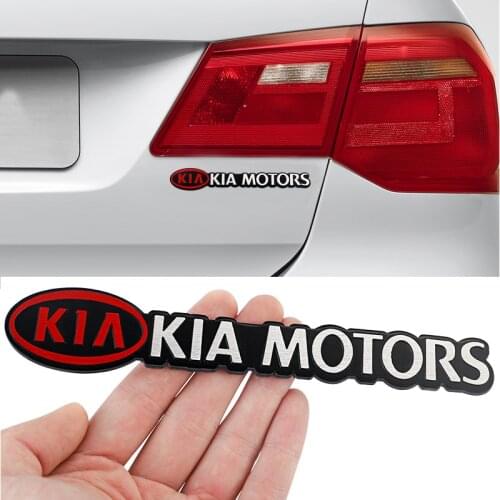 3D Metal Chrome Sticker Car Body Trunk Badge Emblem Decal For KIA Ceed Sportage Rio Picanto Sorento Stinger Optima Cerato Soul
