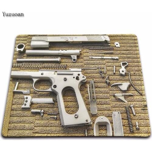 MRGBEST Simple Design Speed Gun parts Game MousePads Computer Gaming Lock Edge Mouse Pad Gamer Play Mats Version Mousepad