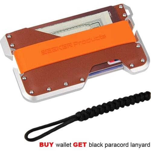 ZEEKER New Aviation Aluminum Metal RFID Credit Card Wallet With Bottle Opener For Men