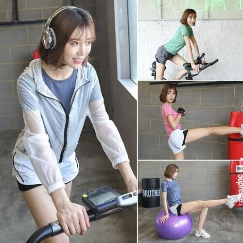 Yoga clothing suit women quick-drying short-sleeved tops running sports outdoor fitness clothes three-piece anti-sai