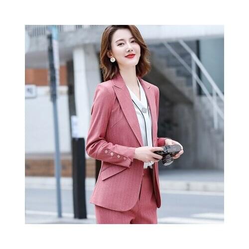Autumn Winter Women Professional Casual Suit Jackets Work Wear Notched One Button Womens Blazers Long Sleeve Coats Plus Size 4xl