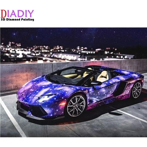 Full Square Diamond Mosaic Car 5D Diamond Painting Cross Stitch diamond Embroidery Picture Of Rhinestones Resin Drill Handmade