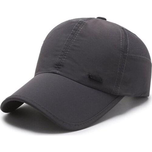 Adjustable Size Mens Ultra-thin Breathable Baseball Caps 2021 New Summer Mesh Cap Snapback Hat Male Bone Casual Sports Cap