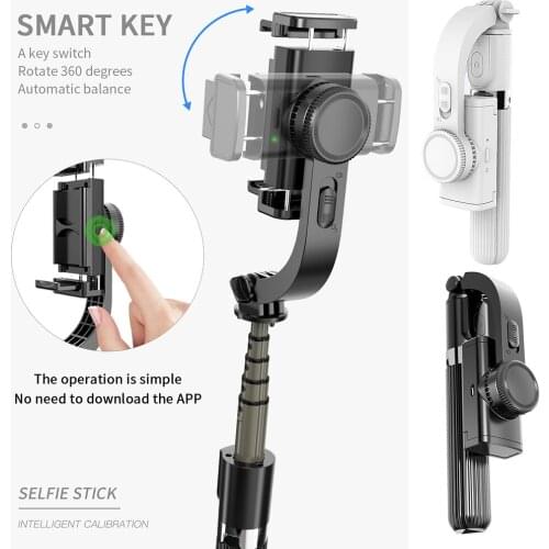 Phone Selfie Tripod Portable Mini 3 In 1 Bluetooth Remote Handheld Gimbal Stabilizer Adjustable Selfie Stand For Iphone/Huawei