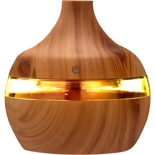 Usb Aromatherapy Humidifier Electric Aroma Diffuser Mist Maker Wood Grain Essential Oil Fogger Air Purifier With Nigjt Light#dg4