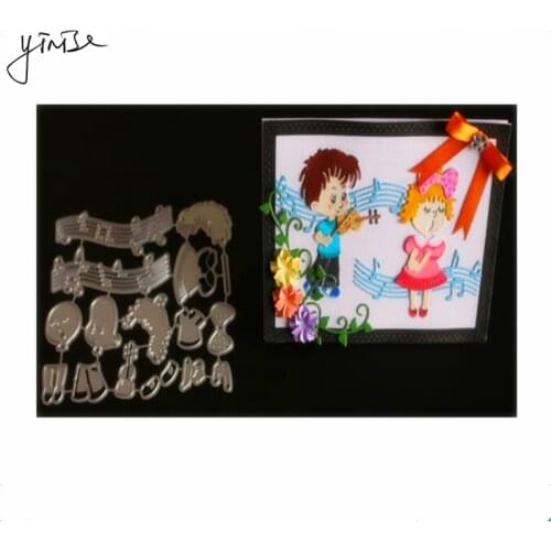 VCD35 Boy Girl CUT Metal Cutting Dies For Scrapbooking Stencils DIY Album Cards Decoration Embossing Folder Craft Die Cuts Tools