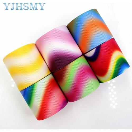 YJHSMY C-17601-794,10 yards,38 mm ripple Printed grosgrain ribbons,DIY handmade Hair accessories Material wedding gift wrap