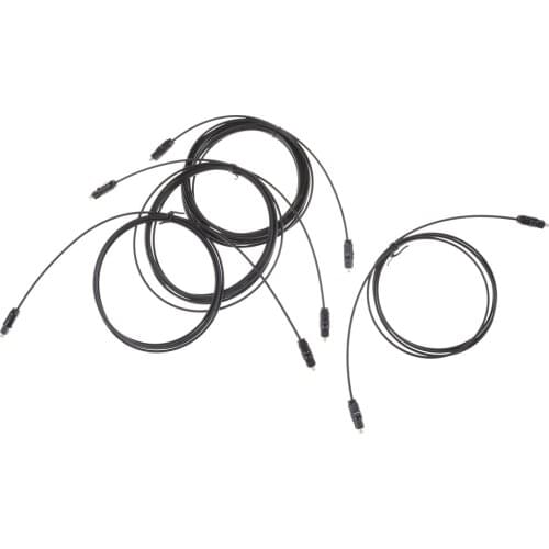 1.5-5m Digital Audio Optical Fiber Cable Toslink SPDIF Cord PVC For DVD VCR Player HI-FI Speaker