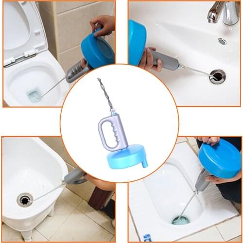 100cm Sink Cleaner Sewer Dredging Tool Kitchen Drain Snake Spring Pipe Dredging Tool Unblocker Drain Clog Tube Hair Cleaner Hook