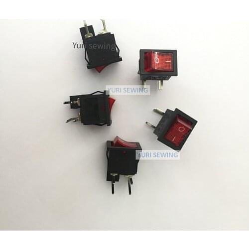 5PCS JUKI DDL900A/900B/8700B-7 control box on off swith with light gemsy control set industrial sewing machine spare parts