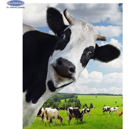 5D Square/round Diamond Embroidery animal cow Full Drill Mosaic pattern 5D DIY Diamond Painting Rhinestone pictures Cross Stitch