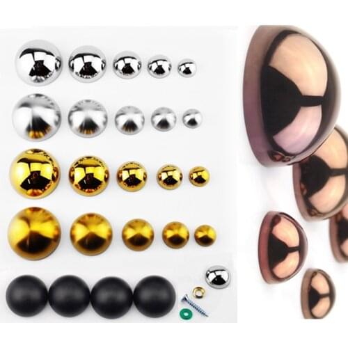 8Pcs/Lot Dome Hemisphere Decorative Cap Nail Screw Tack for Mirror Stainless Steel