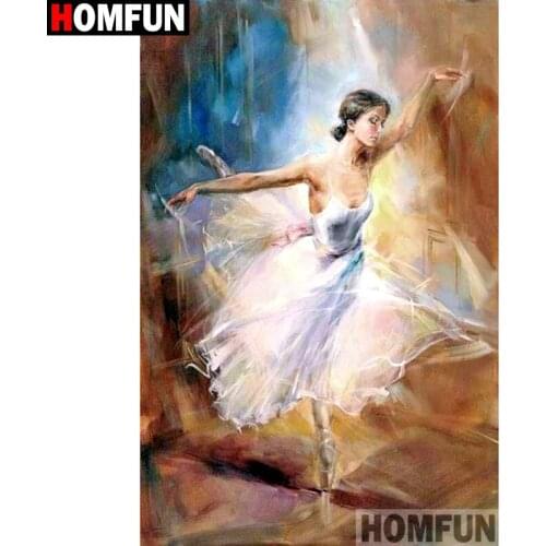 HOMFUN Full Square/Round Drill 5D DIY Diamond Painting "Dance girl" Embroidery Cross Stitch 3D Home Decor Gift A11211