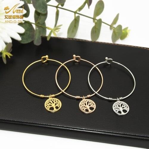 ANIID Fashion Tree Of Life Bracelet Stainless Steel Coff Bangles For Women Charm Jewelry Gold Designer Wholesale Party Gifts