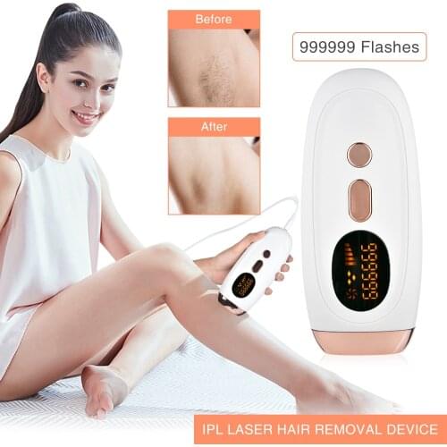 999999 Flash 5 Adjustable Intensity Levels Hair Remover Machine Painless Permanent Electric Epilator Pulsed Light Device