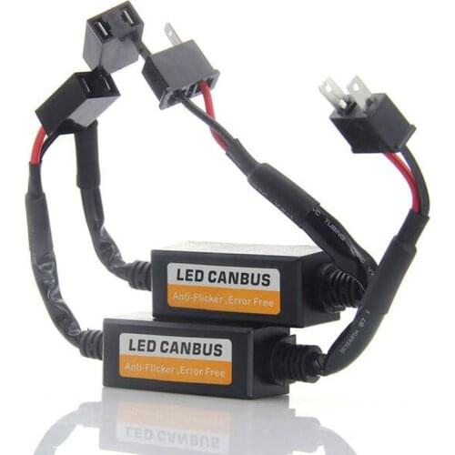 H7 H4 H11 H8 LED Headlight Canbus Decoder Car Warning Canceller Capacitor Error Free Anti Flicker Resistor 12V For H7 Headlamp