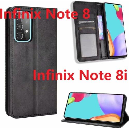 Wallet PU Leather For Infinix Note 8i X683 Case Magnetic Protective Book Stand Card Infinix Note 8 X692 Cover