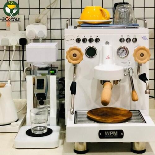 E61 Welhome 330 Coffee Machine Wood Grain Set Private Custom Solid Wood Machine Bottomless Handle Sets